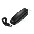 thumbnail image 2 of Tomshine Desktop Corded Landline Corded Phone Fixed Telephone Wall Mountable, Black, 2 of 7