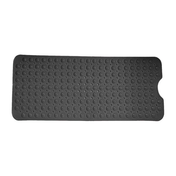 Non Shower Mat Extra Long 40x16 Inch - Bathtub Safety Mat with Suction Cups and Drain Holes, Machine Washable Anti Bath Mat for Tub and Shower Floor