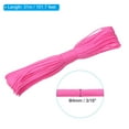 thumbnail image 2 of Unique Bargains 100 Feet 7-Strand Core Paracord 3/16 Inch Nylon Cord Camping Rope 600lb Tensile Strength Rose Red, 2 of 5
