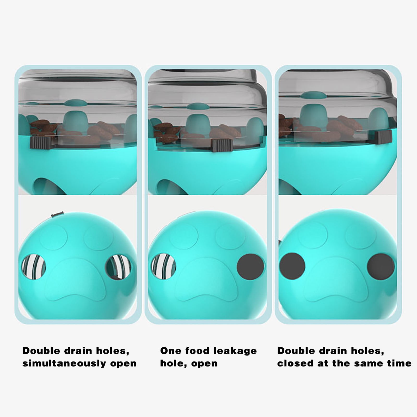 Clearance Tumbler Pet Toy, Dog Leaky Food Toy Interactive Dog Cat Toy Food Treat Dispensing Toys, Slow Feeder Treat Ball for Pets Increases Iq 12u