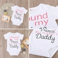 thumbnail image 5 of Aunavey I Found My Prince his Name is Daddy Bodysuit Girl Infant Toddler Baby Clothes Creeper, 5 of 6
