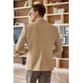thumbnail image 4 of COOFANDY Mens Sport Coat Slim Fit Two Buttons Blazer Casual Suede Suit Jacket, 4 of 6