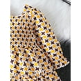 thumbnail image 6 of Suealasg Baby Girl Casual Dress 3 6 9 12 18 24 Months Infant Girls Long Sleeve Square Neck Stars Print A-line Dress Newborn Girl Spring Fall Dress, 6 of 7
