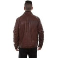 thumbnail image 2 of Scully 1021-189-B-3XB Mens Leather Jacket with Quilted Inset, Antique Brown - 3XB, 2 of 2