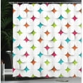 thumbnail image 4 of Ambesonne Geometric Shower Curtain, Modern Graphic Mosaic, 69"Wx84"L, Multicolor, 4 of 5