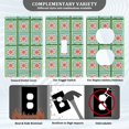 thumbnail image 3 of Yayeee Toggle Light Switch Wall Plate 1-Gang 4.5"x2.7" Home Decorative Outlet Cover, Green Blossom Mosaic, 3 of 7
