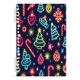 thumbnail image 7 of FORMRS 1-Subject Spiral Notebook 8" x 5" College Ruled 60 Refillable Sheet A5 Hard Cover, 2 Pack, Neon Christmas, 7 of 7