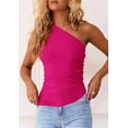 thumbnail image 5 of Musculosa PRETTYGARDEN Mujer Verano 2025 Y2K Un Hombro, 5 of 5