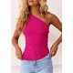 thumbnail image 5 of Top de Tirantes PRETTYGARDEN Mujer Verano 2025 Y2K Un Hombro, 5 of 5