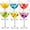 6 pcs, variant on EVHRZN 5.4 oz Stemmed Martini Glasses, 2026 New Bird Shaped Champagne Glasses, Clear Crystal Glass Bird Wine Cups for Cocktails, Champagne, Juice, Parties, Weddings, Gifts