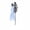 Bride White, variant on Halloween Decorations Light Up Ghost Yard Stake, Pumpkin Scarecrow Lantern with Purple Lights for Lawn Garden Pathway, 23.6 in