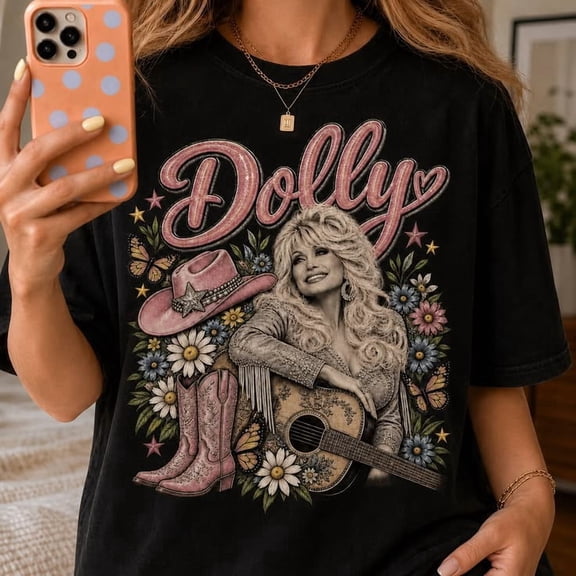 Dolly Country Music Legend Retro Western T-Shirt