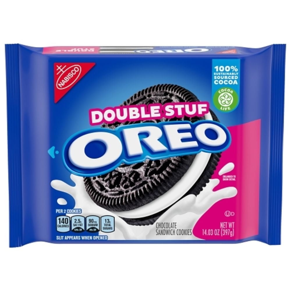 Oreo Original Double Stuf Cookies, 14.03 Ounce, 12 Packs Per Case