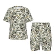 thumbnail image 1 of Balery Skull with Cash Conjunto de Pijama Infantil de Manga Corta con Estampado – Ropa de Dormir de Algodón Suave-Small, 1 of 6