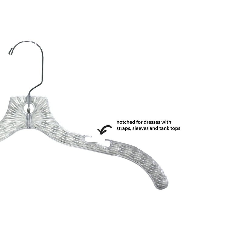 Clear Plastic Sandal Hangers - 100 Pack