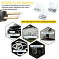 thumbnail image 3 of Car Bumpers Welding Wire for Plastics Welding Machine Plastics Welders Studs Plastics Appearance Repairing Machine Staple Kit Mending Repairing Standard Pre Cut Staple Set, 3 of 6