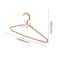 thumbnail image 3 of weibbin Cintre Abordable pour Perles avec Nœud Cintre pour Robe de Mariée et Robe de Soirée Rangement pour Garde-Robe Vêtements Plastique 15.55x8.86 Po, 3 of 6