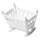 thumbnail image 4 of 2026 1:12 Scale Dollhouse Cradle Furniture Miniature Kids Play Toys White Pink, 4 of 5