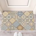 thumbnail image 2 of Retro Door Mat, 17 X 30 Inch Bohemian Light Geometric Design (5) Welcome Doormat Decorative Home Floor Mat, Non Slip Rubber Back and Strong Water Absorption for Outdoor Indoor Entrance Decor, 2 of 6