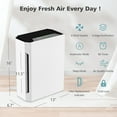 thumbnail image 4 of Giantex Air Purifier for Home w/Adjustable Wind Speeds, 8H Timer & Child Lock, Quiet Air Cleaner for Smoke, Dust, Pet Dander, Hairs, 4 of 8