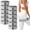 Gray, variant on 12 Pcs Fabric Resistance Bands for Working Out Booty Workout Stretch Exercise Bands Non Slip for Legs Squat Resistance Loop for Women Men Starter Butt Hip Thigh Fitness