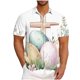 thumbnail image 1 of Blusa y camisa de manga corta con cuello vuelto para hombre, blusa informal de moda con cuello vuelto, blusa estampada de manga corta con botones, blusa de poliéster para hombre, 1 of 5