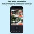 thumbnail image 5 of (excluding video card) Home outdoor monitoring camera dual-screen monitoring wireless monitor three panoramic night vision high-definition wifi ball machine, 10x zoom magnification, 5 of 8
