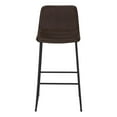 thumbnail image 4 of Monarch Specialties Office Chair, Bar Height, Standing, Computer Desk, Work, Pu Leather Look, Metal, Brown, Black, Contemporary, Modern, 4 of 9