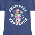 thumbnail image 3 of Barbie - Festively Fabulous - Toddler And Youth Short Sleeve Graphic T-Shirt, 3 of 5