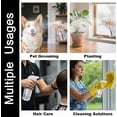 thumbnail image 6 of Plastic Spray Bottles 12oz 2 Pack Adjustable Mist/Stream Spraying Heavy Duty Square Water Spray Bottles for Hair, Cleaning Solutions, Plants，Essential Oils (Clear), 6 of 6