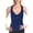 Indigo, variant on Lauren Ralph Lauren Womens Slim Fit V-Neck Tankini Swim Top Navy 4