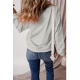 thumbnail image 3 of Women's Gray Solid Fleece Lined Drop Shoulder Terry Sweatshirt - [ZhiHiMeRi] | (US 20-22)2XL, 3 of 6