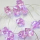 thumbnail image 2 of Guirnalda de luces decorativas de fluorita natural con piedras de cristal irregulares para interiores y exteriores, decoración para bodas, dormitorios y fiestas de cumpleaños., 2 of 7