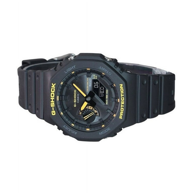 Casio G-Shock Caution Yellow Mobile Link Analog Digital Resin