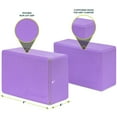 thumbnail image 3 of ProsourceFit Foam Yoga Blocks Set of 2, High Density EVA Foam 4x6x9, 3 of 7