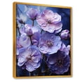 thumbnail image 2 of Designart "Allure Of The Mystical" Violets Floater Framed Wall Art Living Room, 2 of 5