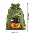 thumbnail image 4 of AZXY Halloween Drawstring Gift Bags Texture Pumpkin Print Candy Treat Pouches, Reusable Portable Multipurpose Goodie Sacks for Halloween Party Favors & Holiday Decor Storage, 4 of 7