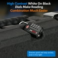 thumbnail image 7 of Forge Combination Locks, 2 Pack Black Luggage Locks., 7 of 7