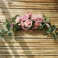 thumbnail image 2 of Ludlz Artificial Flower Wreath Door Threshold Garland Home Wedding Party Wall Decor for Festival Celebration Front Door Wall Window Party Decoration, 2 of 6