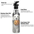 thumbnail image 3 of Yayeee 33oz Insulated Water Bottle Double Wall Stainless Steel with Flip Straw Lid, White Halloween Dog, 3 of 7