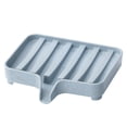 thumbnail image 2 of Worallymy Bath Foam Storage Box PP Sponge Drain Tray Holder Wheat Bathroom Toilet Kitchen Rack, Blue, 2 of 9