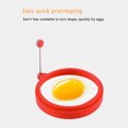thumbnail image 4 of 5 PCS Silicone Egg Rings Non Stick Perfect Fried Egg Ring Mold Pancake Breakfast Sandwiches Kitchen Cooking Tool, 4 of 10