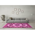 thumbnail image 3 of Ahgly Company Indoor Rectangle Geometric Pink Traditional Area Rugs, 5' x 7', 3 of 4