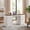 White Brown, variant on MROOBEST Farmhouse Executive Office Desk-Storage Drawers Charging Station Keyboard Natural Wood