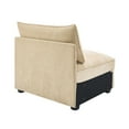 thumbnail image 6 of Armless sofa Velvet - Wheat, 6 of 6