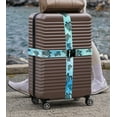 thumbnail image 5 of WIRESTER 2pcs Set Luggage Strap Travel Accessories Luggage Accessories Suitcase Belts Packing Strap Adjustable Luggage Belt - Ocean Sea Turtles, 5 of 6