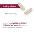 thumbnail image 6 of Bariatric Advantage Vitamin D3 5,000 IU - Bariatric Vitamin D Capsules - Water-Miscible - Bone Strength Support* - Easy Swallow Capsule - 180 Count, 6 of 7