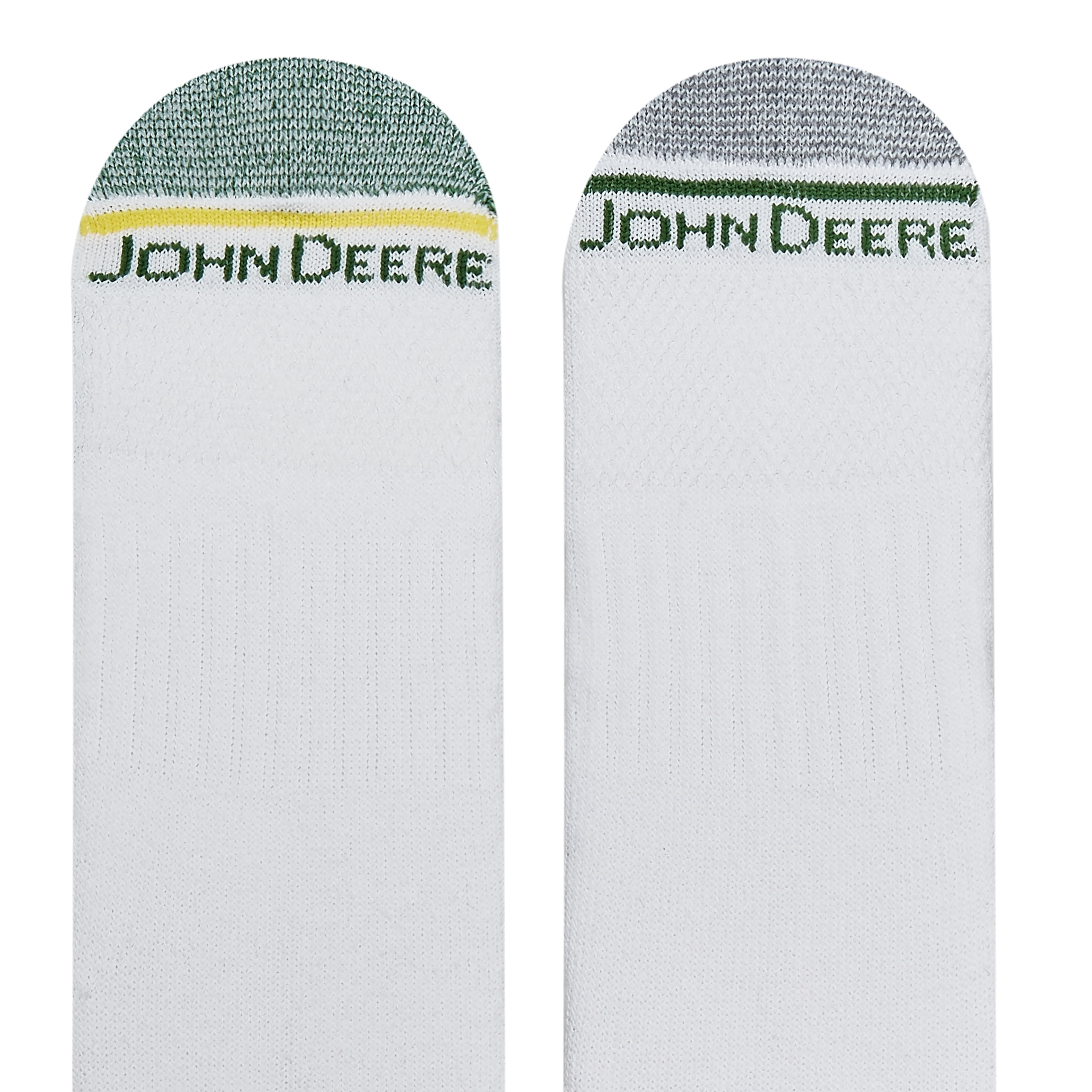 John Deere Men's Socks, Workwear Max Cushion Crew Socks, 6-Pack