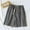 Black, variant on CHUOU Men's Cotton Spring/summer Thin Shorts Loose Fitting Comfortable And Simple Checkered Home Pants