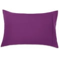 thumbnail image 3 of Splendid Udyog King Size Pillow Cases Set of 2 - Solid Purple King Pillowcase 2 Pack with Envelope Closure, Soft Brushed Microfiber Bed Pillow Case Cover, 20x36 inches, 3 of 5